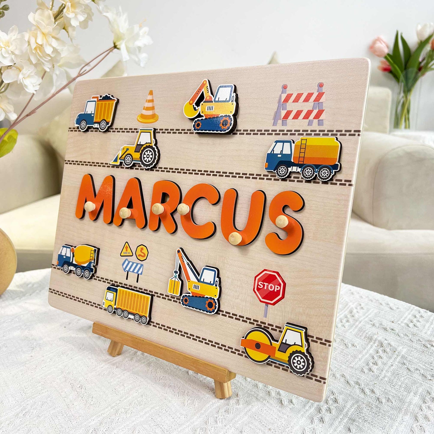Kids Riding Vehicle - Personalized Name Puzzle