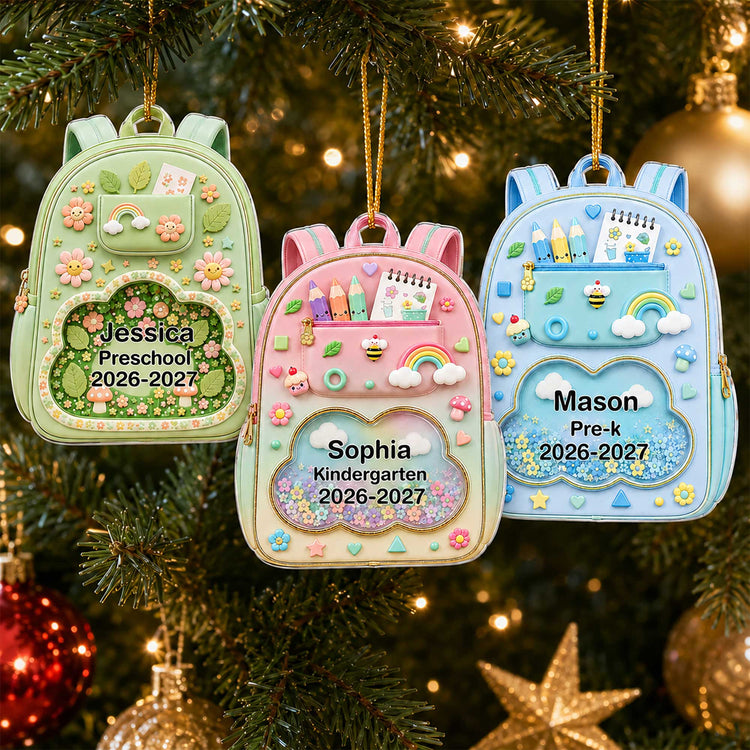 Kids-School-Backpack-Personalized-Ornament-1