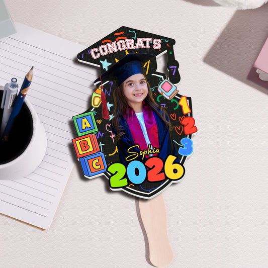 Kindergarten Preschool Graduation - Personalized Graduation Fan