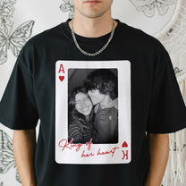 King And Queen Custom Vintage Couples Photo Matching - Personalized Photo Comfort Tee