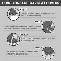 King And Queen Monogram - Personalized Car Seat Cover