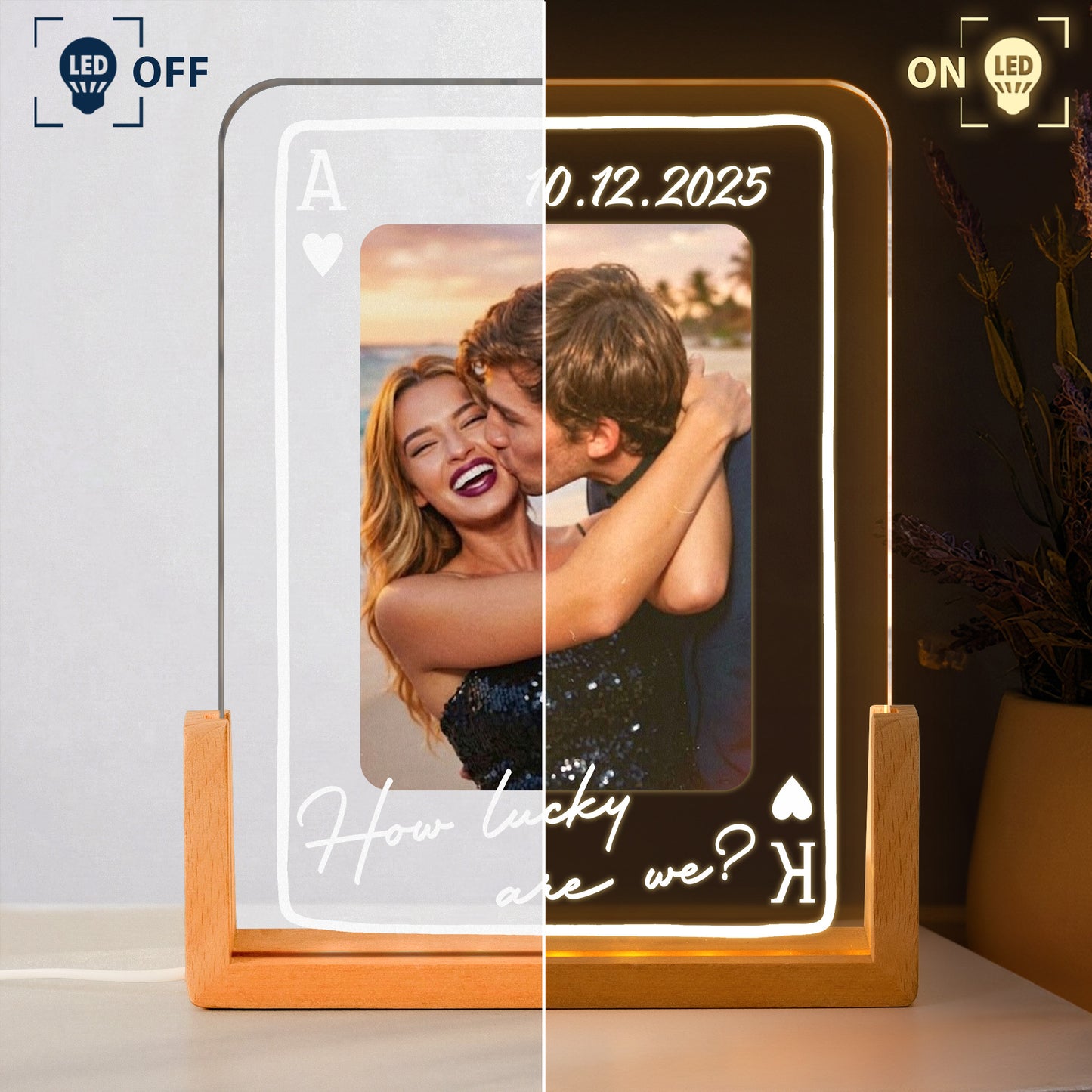 King-And-Queen-Custom-Couples-Photo-How-Luck-We-Are-Personalized-Night-Light-3