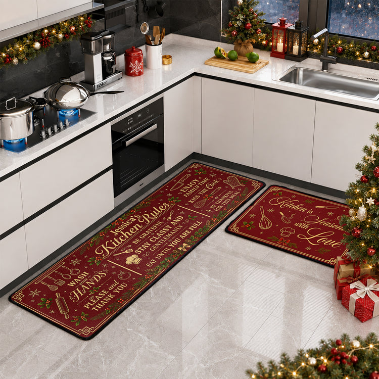 Kitchen-Rules-Christmas-Decor,-Christmas-Gift-Personalized-Runner-Rug-(1.1)