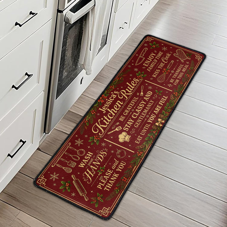 Kitchen-Rules-Christmas-Decor,-Christmas-Gift-Personalized-Runner-Rug-(1.3)