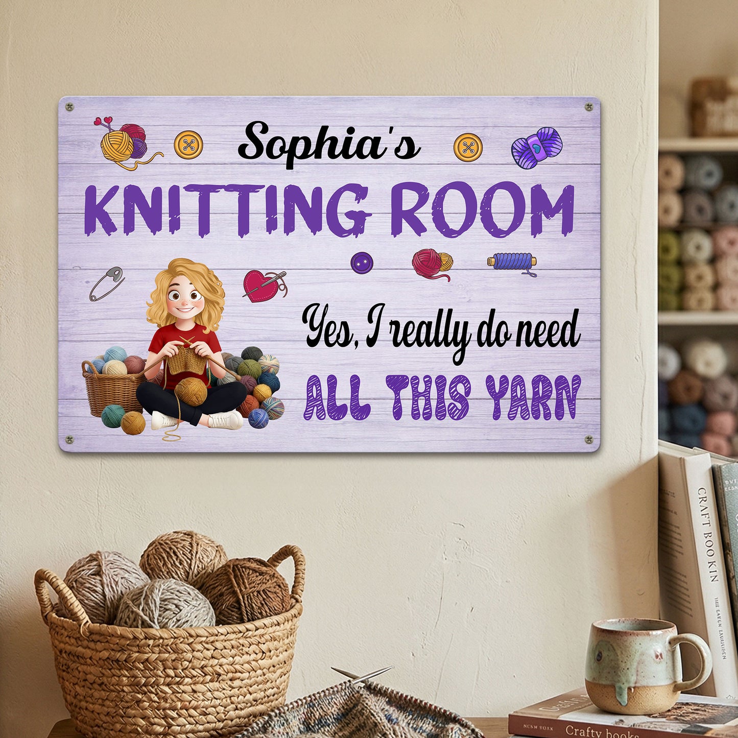 Knitting-Room,-Crochet-Room-Personalized-Metal-Sign-2