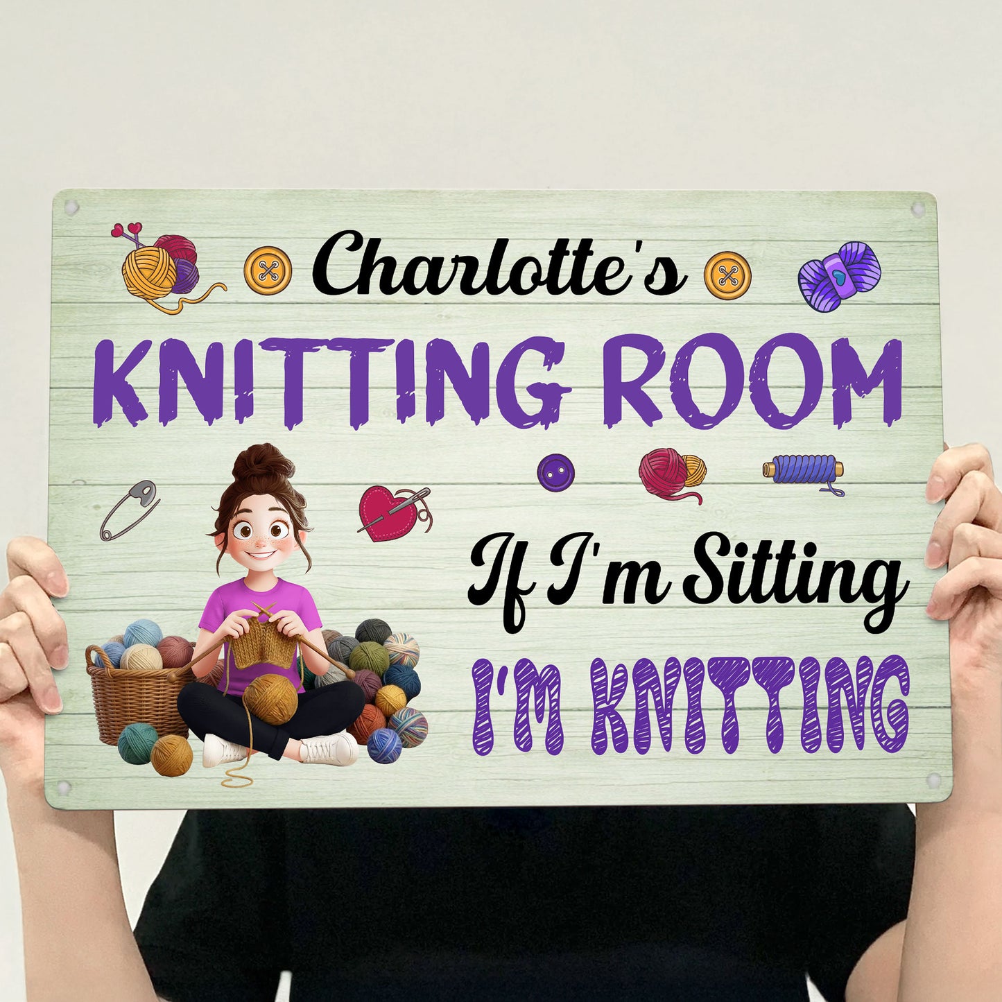 Knitting-Room,-Crochet-Room-Personalized-Metal-Sign-3