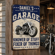 Knower-Of-Stuff-Fixer-Of-Things-Custom-Vintage-Car,-Motor-Personalized-Metal-Sign-2