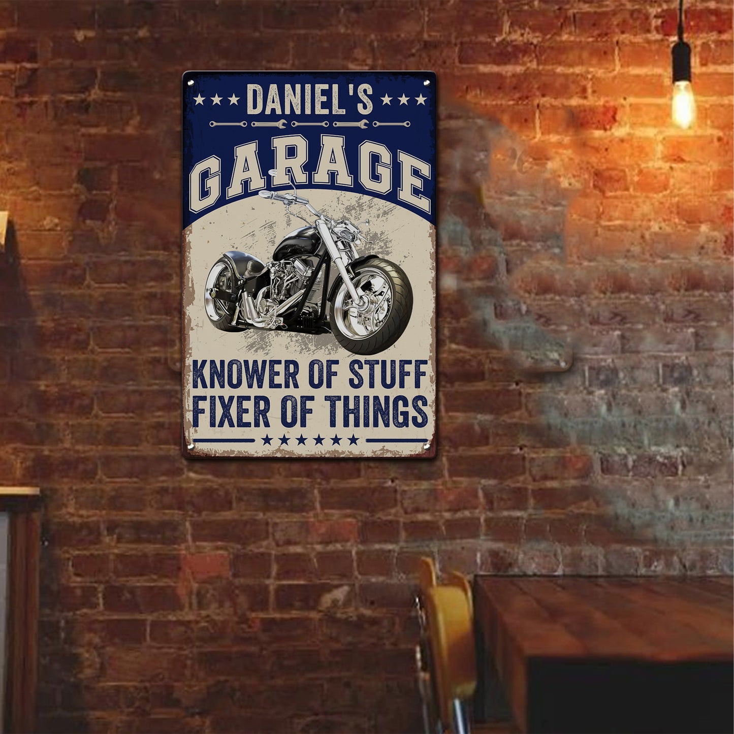 Knower-Of-Stuff-Fixer-Of-Things-Custom-Vintage-Car,-Motor-Personalized-Metal-Sign-4