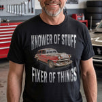 Knower-Of-Stuff-Fixer-Of-Things-Custom-Vintage-Car,-Motor-Personalized-Shirt-2