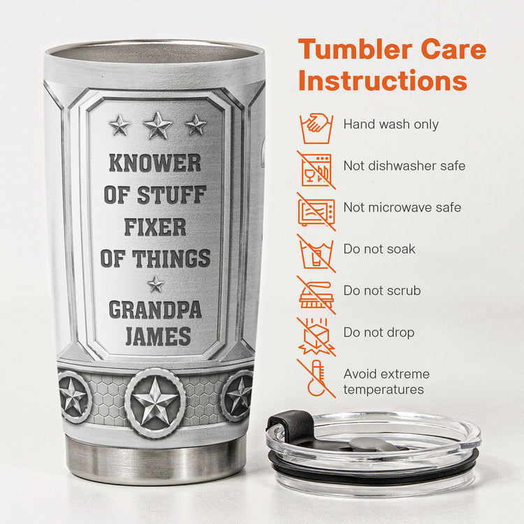 Knower-Of-Stuff-Fixer-Of-Things-Personalized-Tumbler-5