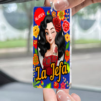 La Jefa Hispanic Latina Mexicana Toy Box - Personalized Rear View Mirror Accessory