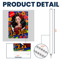 La Jefa Hispanic Latina Mexicana Toy Box - Personalized Rear View Mirror Accessory