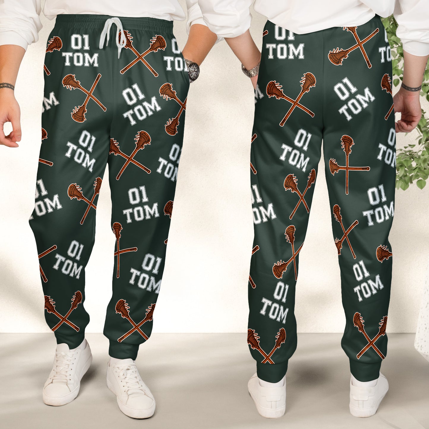 Lacrosse Custom Name, Number - Personalized Sweatpants