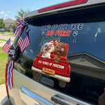 Land Of The Free And Furry - Personalized Decal