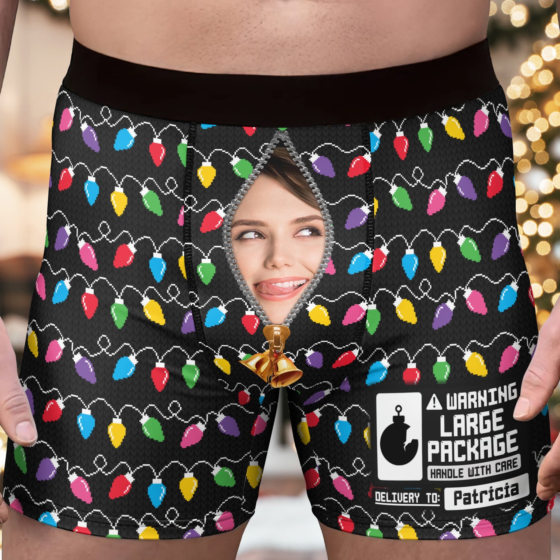 Naughty List Funny Christmas - Personalized Men's Boxer Briefs – Macorner