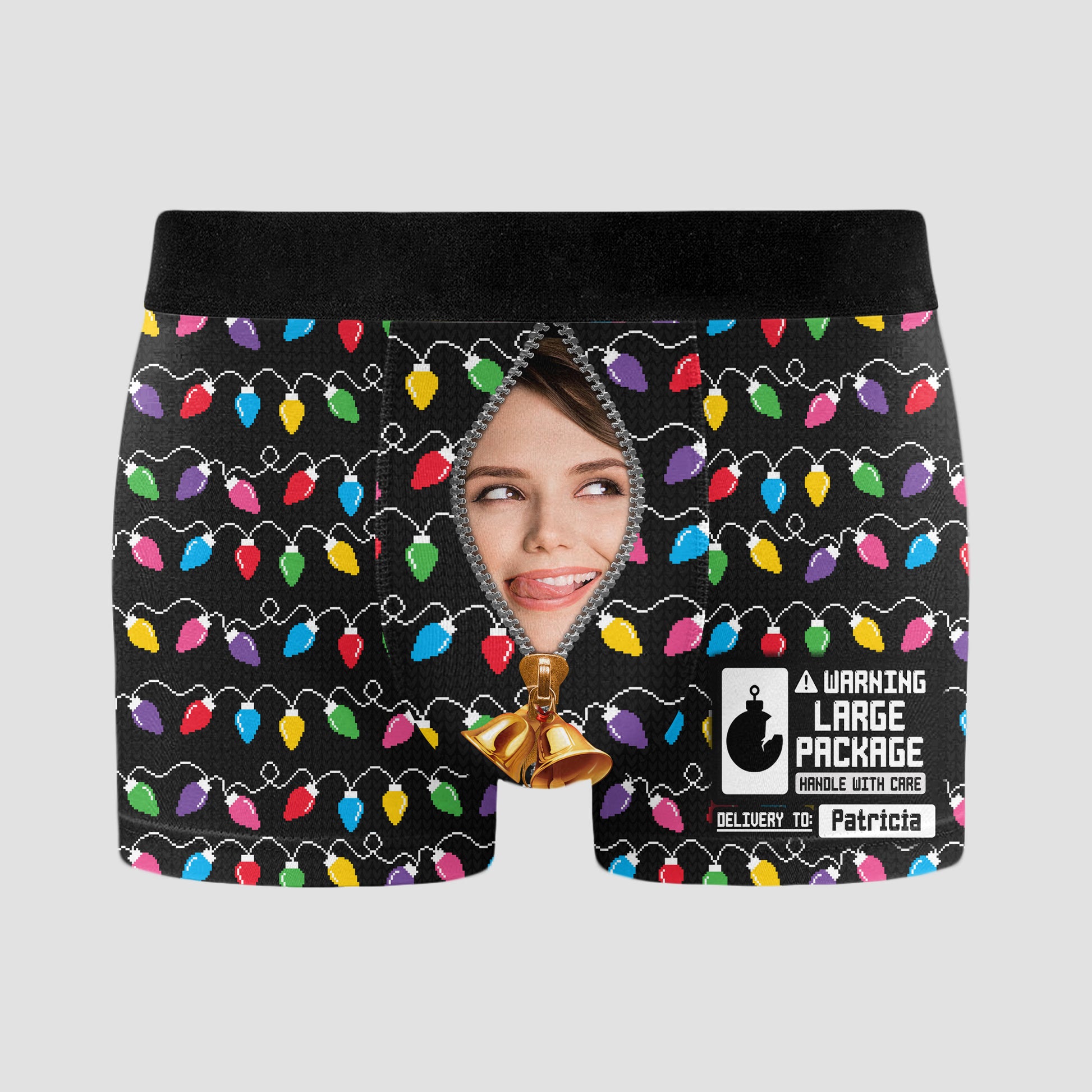 Turn Me On Christmas Light Funny - Personalized Photo Men's Boxer Brie –  Macorner