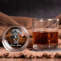 Laser-Engraved Glass With Spicy Photo For Him, Husband, Boyfriend - Personalized Whiskey Glass With Photo