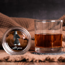 Laser-Engraved Glass With Spicy Photo For Him, Husband, Boyfriend - Personalized Whiskey Glass With Photo
