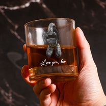 Laser-Engraved Glass With Spicy Photo For Him, Husband, Boyfriend - Personalized Whiskey Glass With Photo