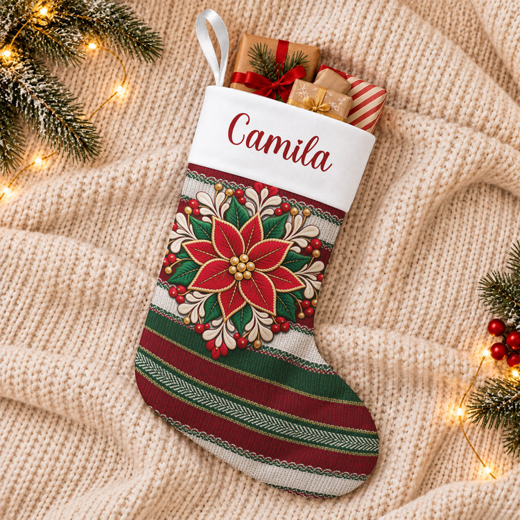 Latino-Navidad-Stocking-With-Custom-Name-Serape-Christmas-Decor-Personalized-Stocking-3