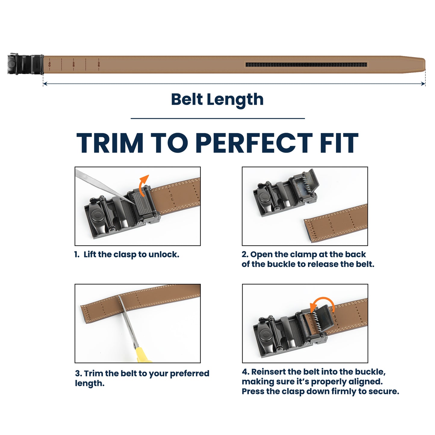 How Proud I Am Of The Man You've Become - Personalized Leather Belt With Engraved Buckle