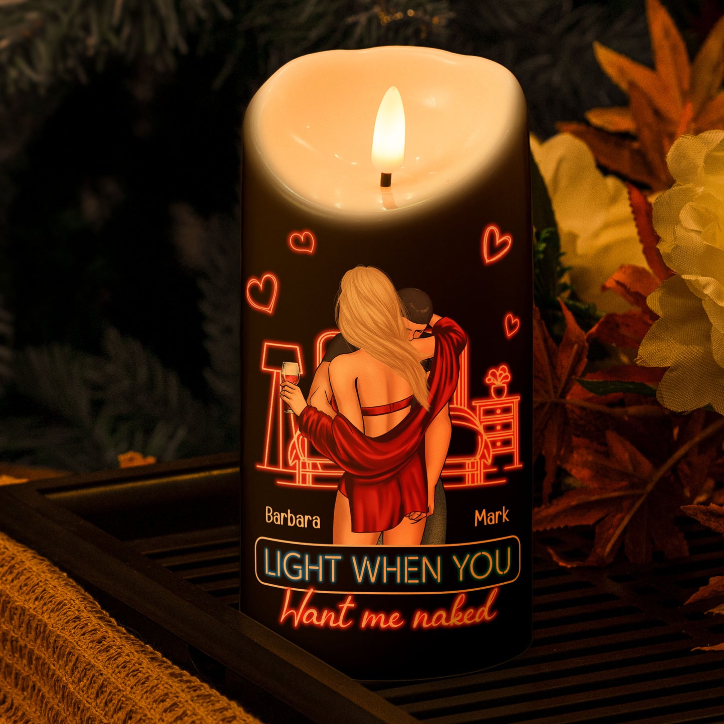 Led Candle F*ck Valentine's Day I Love You Everyday - Personalized LED Candle