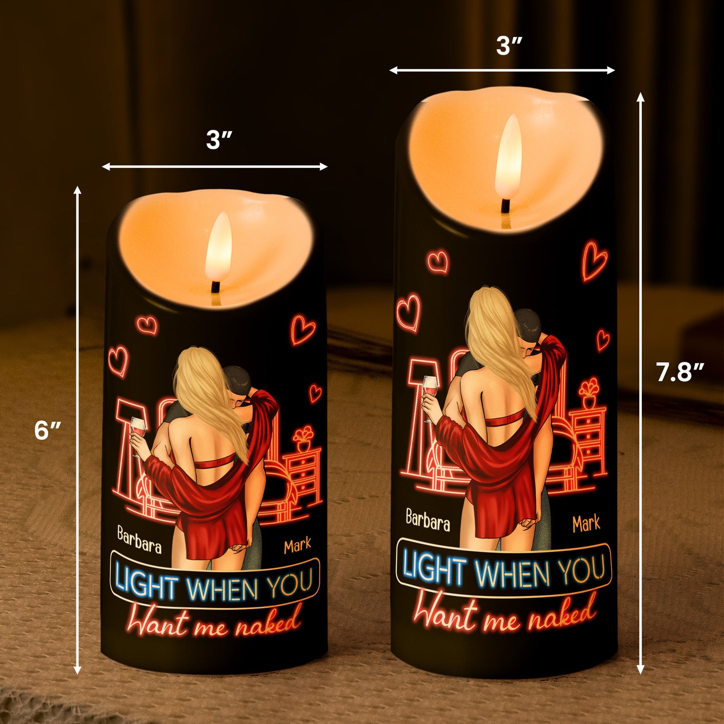 Led Candle F*ck Valentine's Day I Love You Everyday - Personalized LED Candle