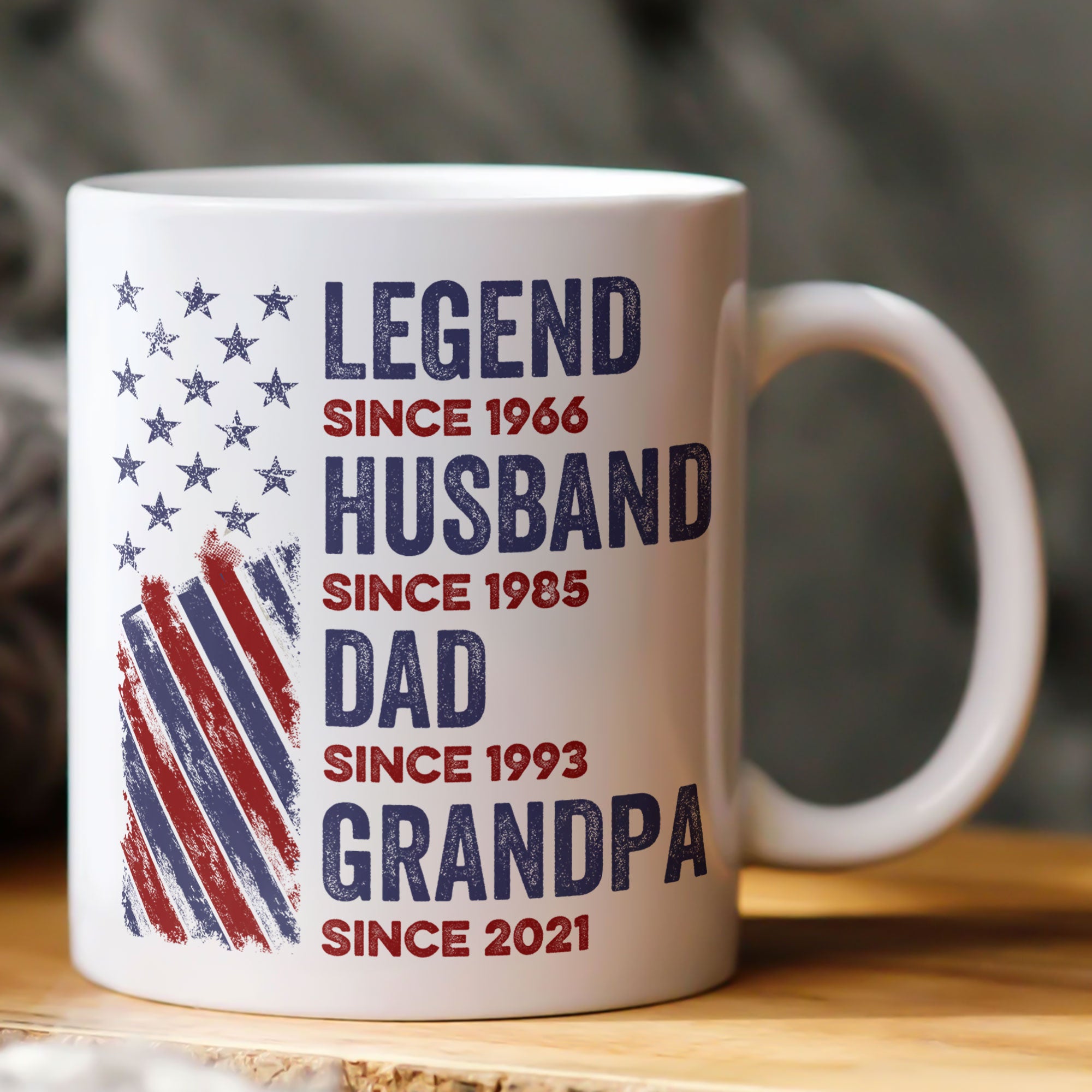 Legend, Husband, Dad And Grandpa - Custom Father's Day Gift Set