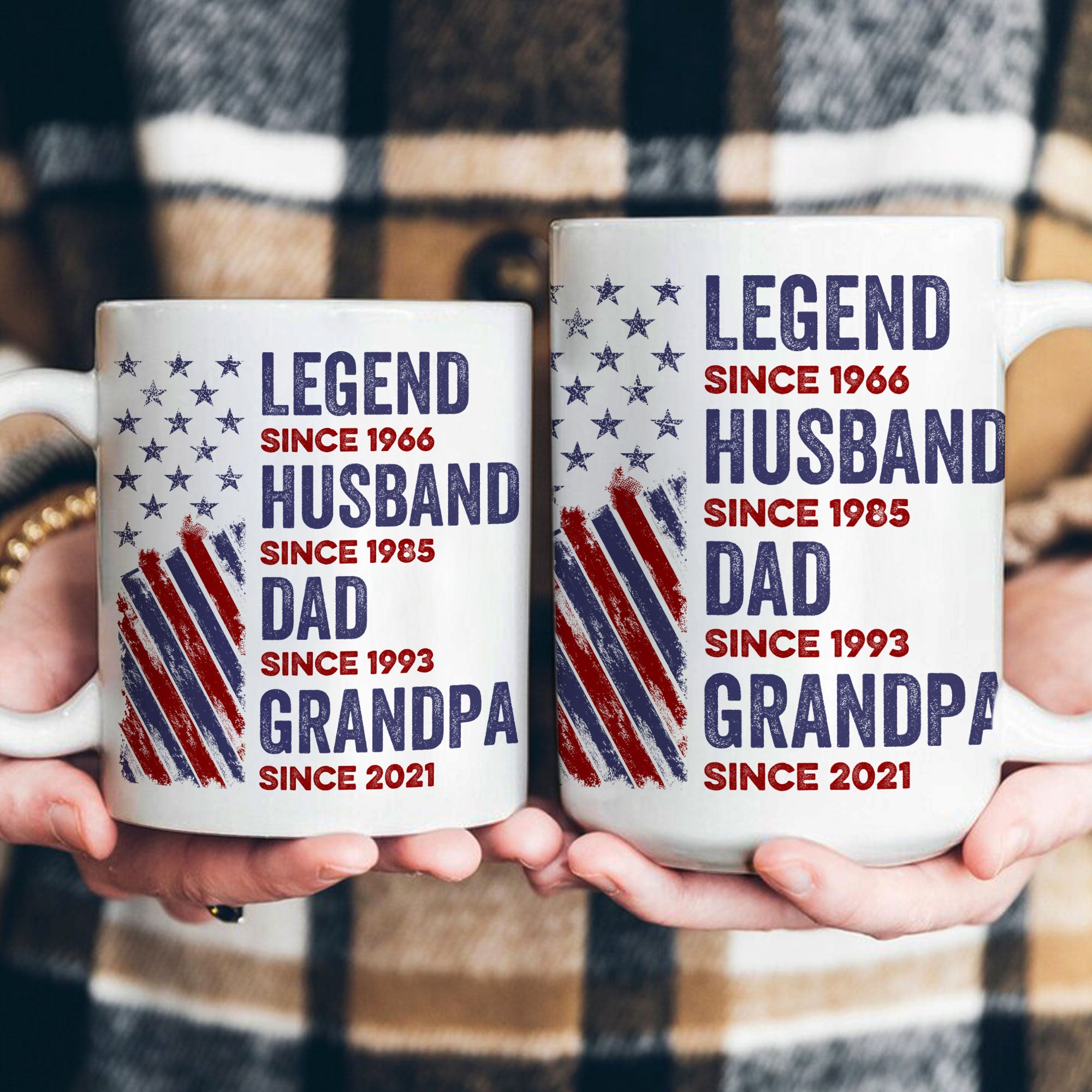 Legend, Husband, Dad And Grandpa - Custom Father's Day Gift Set