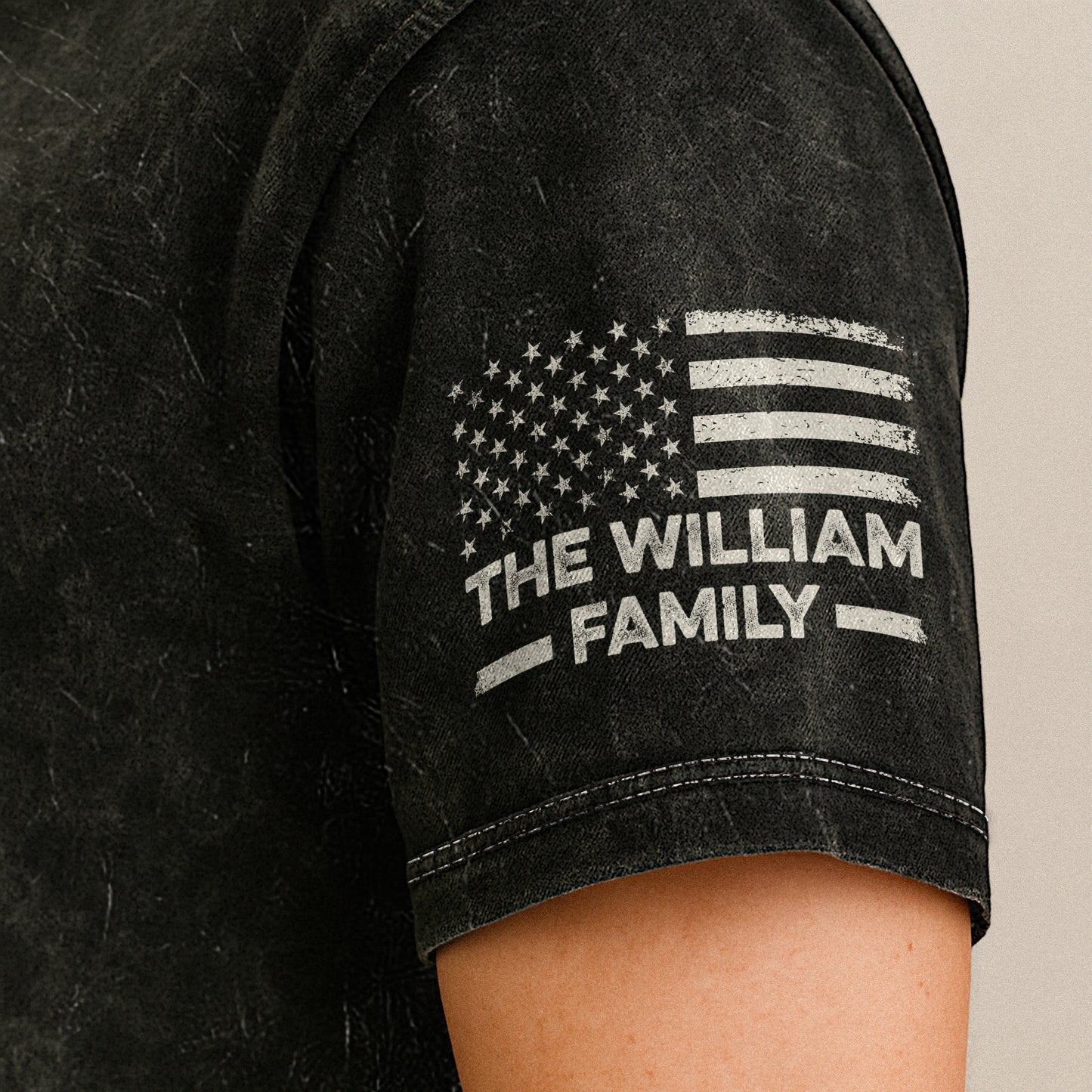 Legend, Husband, Dad And Grandpa - Personalized Acid Wash T‑Shirt