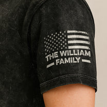 Legend, Husband, Dad And Grandpa - Personalized Acid Wash T‑Shirt