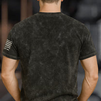 Legend, Husband, Dad And Grandpa - Personalized Acid Wash T‑Shirt