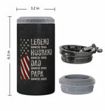 Legend, Husband, Dad And Grandpa - Personalized Can Cooler