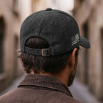 Legend, Husband, Dad And Grandpa - Personalized Distressed Denim Cap