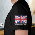 Legend, Husband, Dad And Grandpa - UK Flag Version - Personalized Shirt