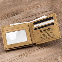 Legend, Husband, Daddy - Personalized Leather Wallet