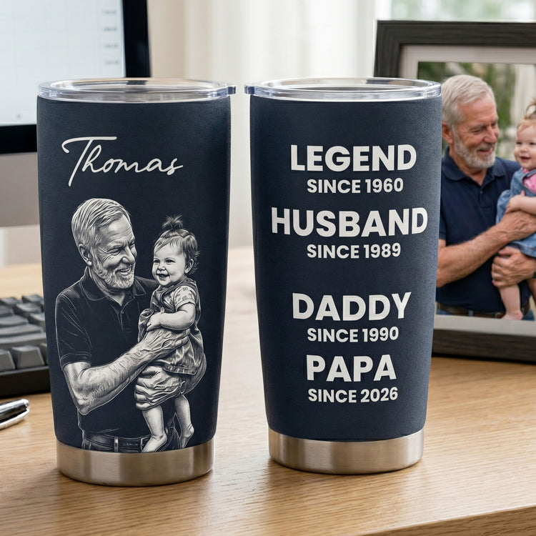 Legend-Husband-Daddy-Grandpa-Sketch-Art-Fathers-Day-Gift-For-Dad-Husband-Grandpa-Personalized-Tumbler-Cup-3