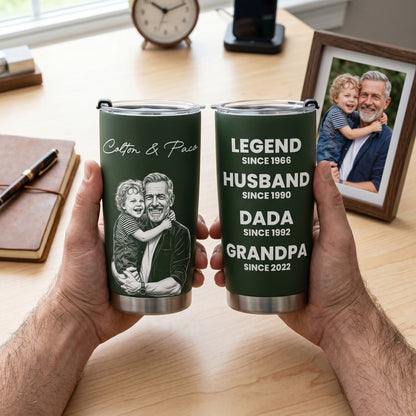 Legend-Husband-Daddy-Grandpa-Sketch-Art-Fathers-Day-Gift-For-Dad-Husband-Grandpa-Personalized-Tumbler-Cup-5