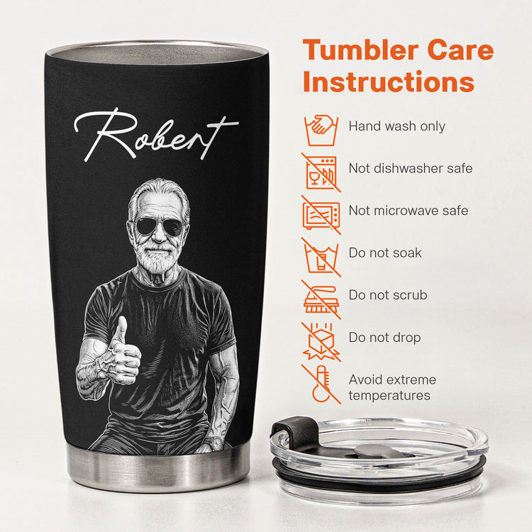 Legend-Husband-Daddy-Grandpa-Sketch-Art-Fathers-Day-Gift-For-Dad-Husband-Grandpa-Personalized-Tumbler-Cup-6