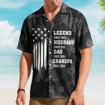 Legend-Husband-Daddy-Grandpa-Summer-Pattern-Personalized-Hawaiian-Shirt-3
