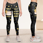 Leggings I Graduated Can I Go Back To Bed - Personalized Leggings