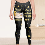 Leggings I Graduated Can I Go Back To Bed - Personalized Leggings