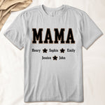 Leopard Border Title For Mom Grandma - Personalized Shirt