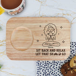 Let That S#!T Go - Personalized Custom Engraved Wooden Tea & Biscuit Board