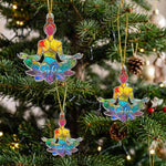 Let That Sh!T Go Stained Glass Color - Personalized Ornament