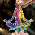 Let That Sh!T Go Stained Glass Color - Personalized Ornament
