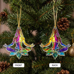Let That Sh!T Go Stained Glass Color - Personalized Ornament
