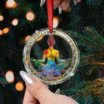 Let That Sh!t Go - Personalized Glass Ornament