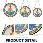 Let That Sht Go - Personalized Stained Glass Window Hanging Suncatcher