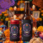 Let'S-Fiesta-Mexican-Florals-Fiesta-Dia-De-Los-Muertos-Personalized-Can-Cooler(4.1)